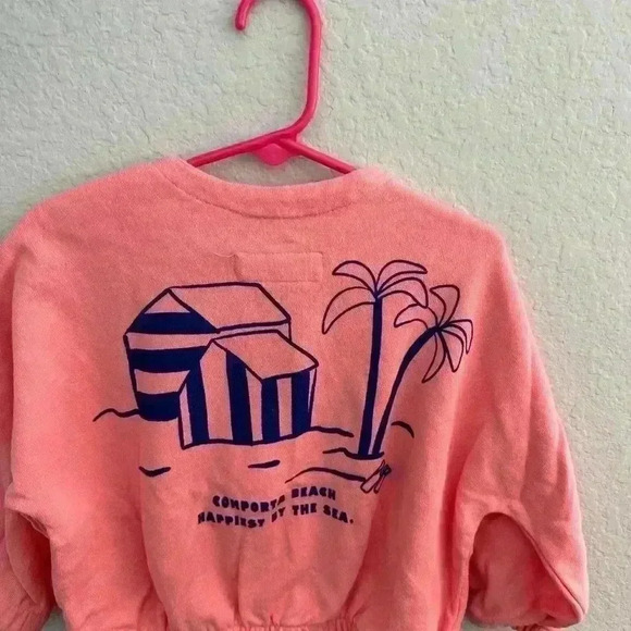 Zara Kids Lightweight Sweater Cardigan Coral Jacket Size 1-2 - Picture 7 of 8